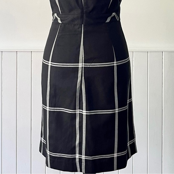 Gap Black Plaid Sleeveless Dress Size 6 - Picture 9 of 13